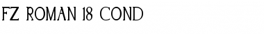 Download FZ ROMAN 18 COND Font