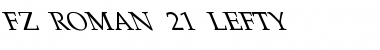 FZ ROMAN 21 LEFTY Normal Font