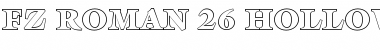 FZ ROMAN 26 HOLLOW Font