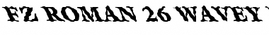 FZ ROMAN 26 WAVEY LEFTY Font