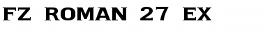 FZ ROMAN 27 EX Font