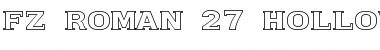 FZ ROMAN 27 HOLLOW EX Normal Font