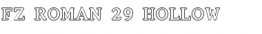 FZ ROMAN 29 HOLLOW Font