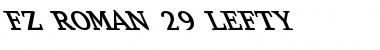 FZ ROMAN 29 LEFTY Normal Font