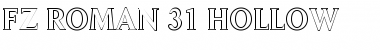 FZ ROMAN 31 HOLLOW Font