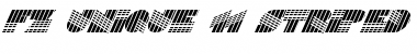 FZ UNIQUE 11 STRIPED ITALIC Font