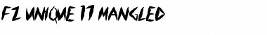 Download FZ UNIQUE 17 MANGLED Font