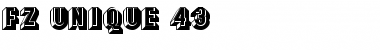 FZ UNIQUE 43 Font