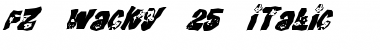 FZ WACKY 25 ITALIC Font