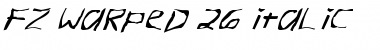 FZ WARPED 26 ITALIC Font