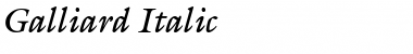 Galliard Italic