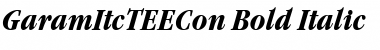 Download GaramItcTEECon Bold Italic Font
