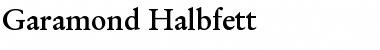 Garamond Halbfett Font