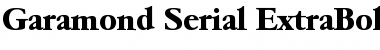 Garamond-Serial-ExtraBold Regular Font