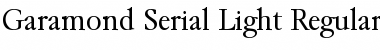 Download Garamond-Serial-Light Font