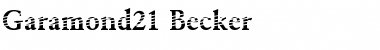 Download Garamond21 Becker Font