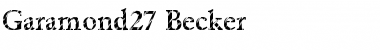 Download Garamond27 Becker Font