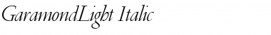 GaramondLight Italic