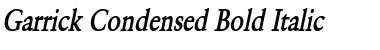 Garrick Condensed Bold Italic