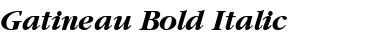 Gatineau Bold Italic