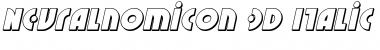 Download Neuralnomicon 3D Italic Font