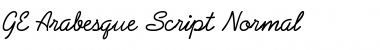 GE Arabesque Script Font