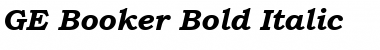 GE Booker Bold Italic