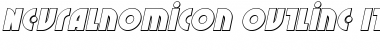 Neuralnomicon Outline Italic Font