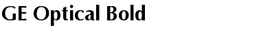GE Optical Bold Font