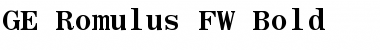 GE Romulus FW Font