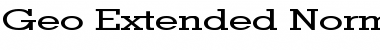 Geo Extended Font
