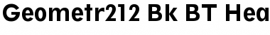 Geometr212 Bk BT Font