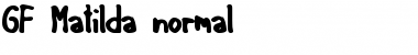 GF Matilda normal Normal Font