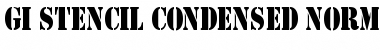 Download GI StencilCondensed Font