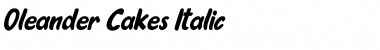 Download Oleander Cakes Italic Font