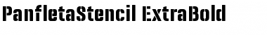 Download Panfleta Stencil ExtBd Font