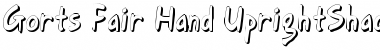 Gort's Fair Hand UprightShadow Font