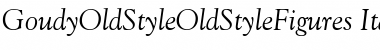 GoudyOldStyleOldStyleFigures RomanItalic Font