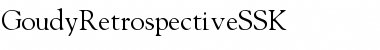 GoudyRetrospectiveSSK Regular Font