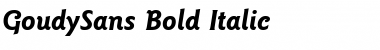 GoudySans Bold Italic Font