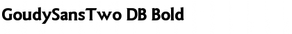 GoudySansTwo DB Font