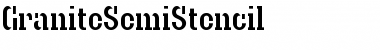 Download GraniteSemiStencil Font