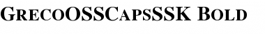 Download GrecoOSSCapsSSK Font