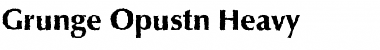 Download Grunge Opustn Heavy Font