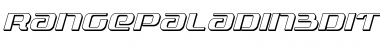 Range Paladin 3D Italic Italic Font