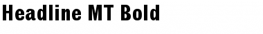 Download Headline MT Bold Font