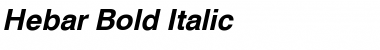 Hebar Bold Italic