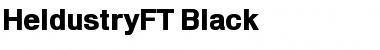 HeldustryFT Black Regular Font