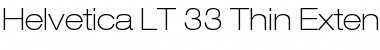 Download HelveticaNeue LT 33 ThinEx Font