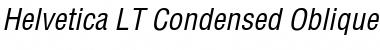 Helvetica LT Condensed Font